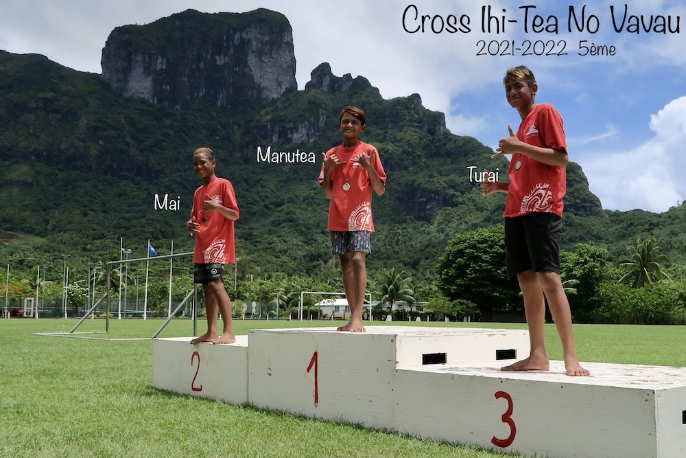 5ème garçons Podium